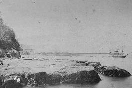 Muelle de Lota, hacia 1860