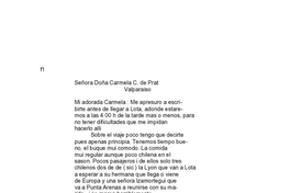 Navegando, 7 de noviembre de 1878 : carta de Arturo Prat a Carmela Carvajal