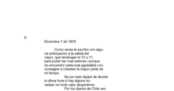 Montevideo, 7 de diciembre de 1878 : carta de Arturo Prat a Carmela Carvajal