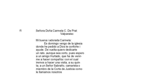 Montevideo, 26 de enero de 1879 : carta de Arturo Prat a Carmela Carvajal