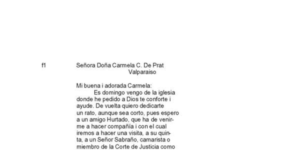 Montevideo, 26 de enero de 1879 : carta de Arturo Prat a Carmela Carvajal