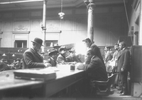 Biblioteca Nacional, Salón de Lectura, hacia 1900