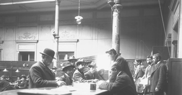 Biblioteca Nacional, Salón de Lectura, hacia 1900