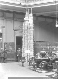 Biblioteca Nacional, La Prensa Periódica, hacia 1900