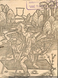 El vagabundo, grabado del siglo XV