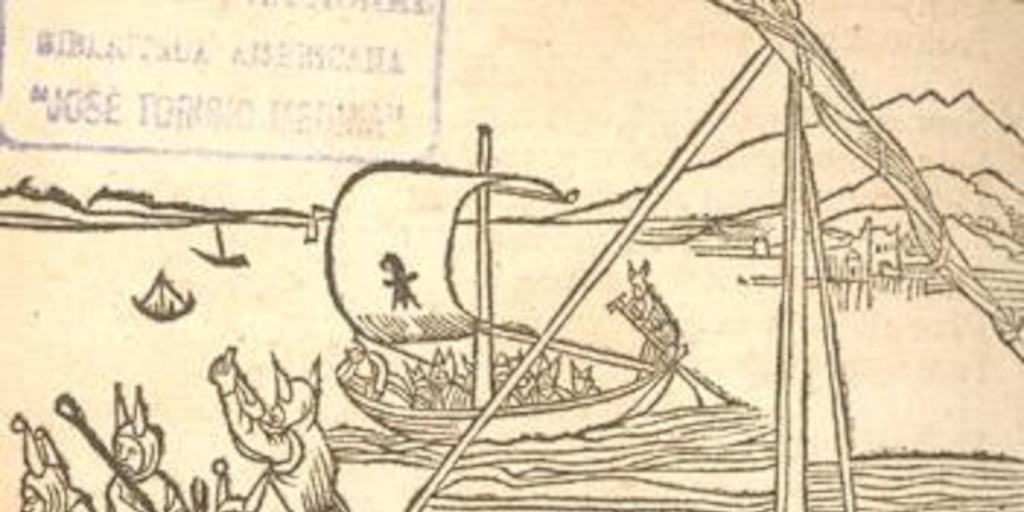 Las naves de los locos, grabado del siglo XV