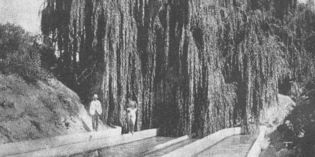 Distribuidores de agua del túnel del canal Mallarauco, 1922