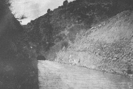 Salida del túnel del canal Mallarauco, 1922