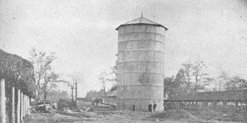 Silo en hacienda Rinconada de Chena, San Bernardo, 1922
