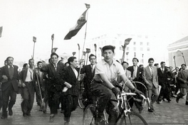 Manifestación a favor de Ibáñez, 1952