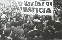 Multitud saluda a Ibáñez a su regreso a Chile, 1939
