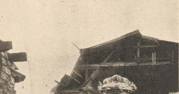 Interior de la Iglesia de la Merced, Valparaíso tras el terremoto de 1906