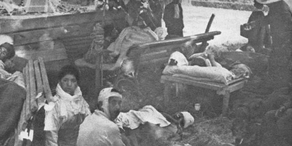 Heridos en la plaza de Chillán, 1939
