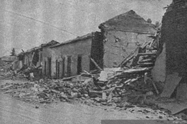 Calle de Parral tras el terremoto de 1939