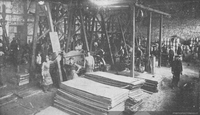 Fábrica de clavos de fierro cortados de Luis Phillips, Santiago, 1928