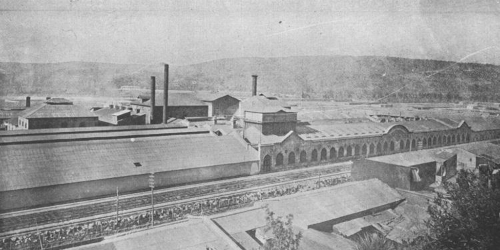 Refinería de azúcar de Viña del Mar. Vista exterior, Viña del Mar, 1902