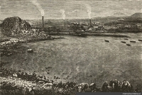 Fundición de cobre y puerto de Guayacán, 1872