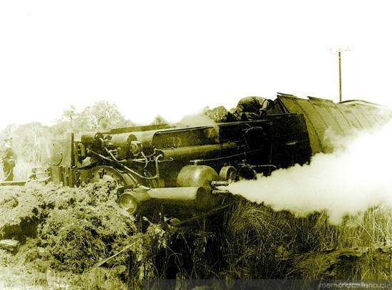 Locomotora del tren entre Castro a Ancud, hacia 1930