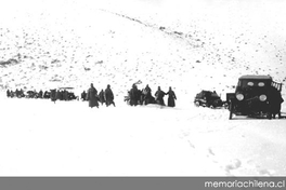 Tropas argentinas en Chile Chico, en los sucesos de 1918, Cañadón Pluina