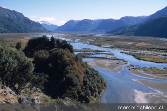 Río Ibáñez en junta con Río Manso, Aysén, 2001