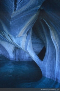 Catedral de mármol, lago General Carrera, Aysén, 2001