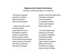 Captura de Ciriaco Contreras