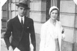 Jaime Eyzaguirre y su esposa Adriana Philippi, hacia 1935