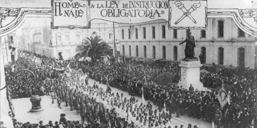 Homenaje a la Ley de Instrucción Primaria Obligatoria, 1920