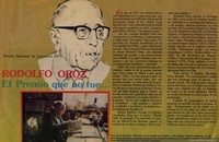 Rodolfo Oroz : el premio que no fue...