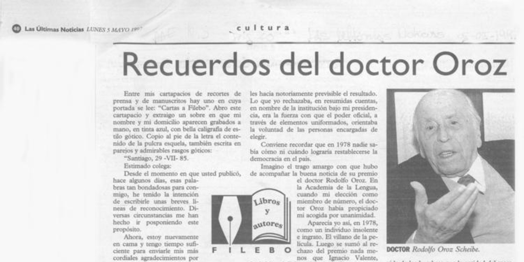 Recuerdos del Doctor Oroz