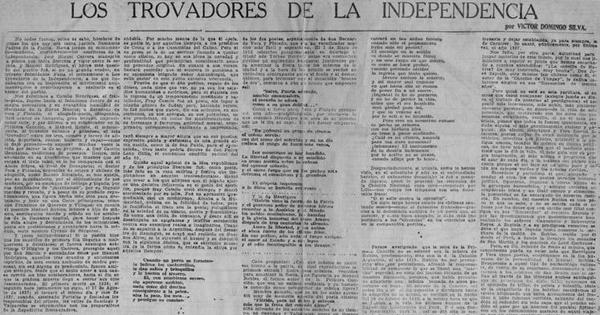 Los trovadores de la Independencia