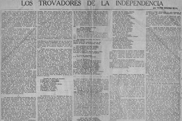 Los trovadores de la Independencia