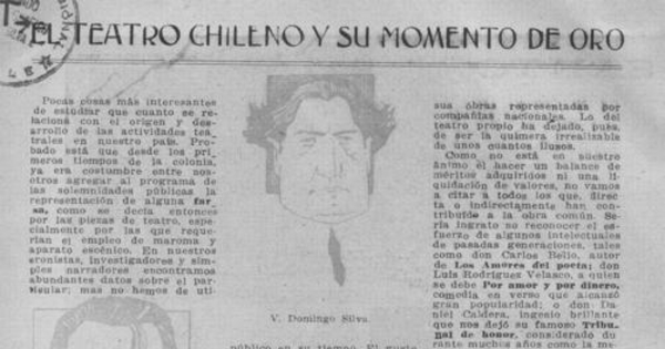 El teatro chileno y su momento de oro