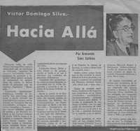 Víctor Domingo Silva : Hacia allá