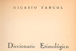 Diccionario etimológico chilote