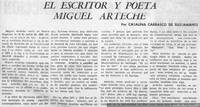 El escritor y poeta Miguel Arteche