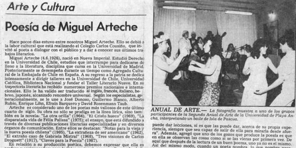 Poesía de Miguel Arteche