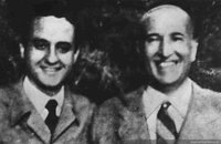 Miguel Arteche junto a Vicente Aleixandre, 1951