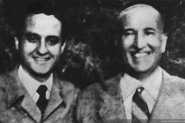 Miguel Arteche junto a Vicente Aleixandre, 1951