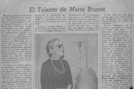 El talento de Marta Brunet