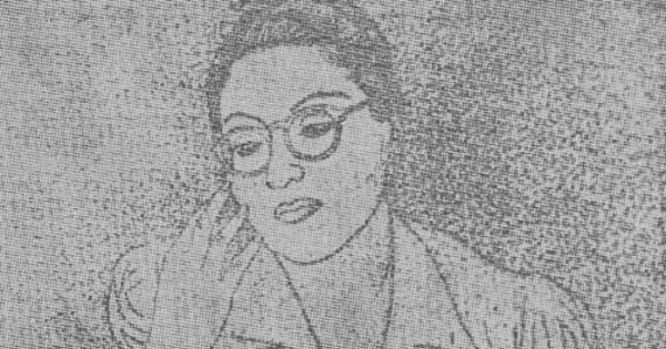 Marta Brunet, dibujo de Manuel Angeles Ortiz