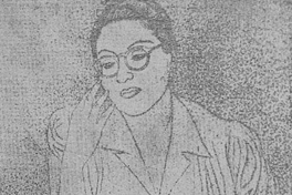 Marta Brunet, dibujo de Manuel Angeles Ortiz