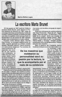 La escritora Marta Brunet