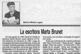 La escritora Marta Brunet