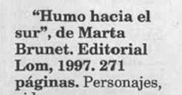 Humo hacia el sur