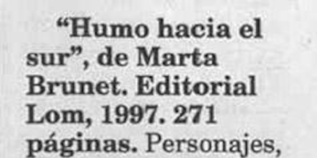 Humo hacia el sur