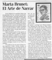 Marta Brunet, el arte de narrar