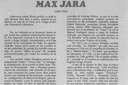 Max Jara (1886-1965)