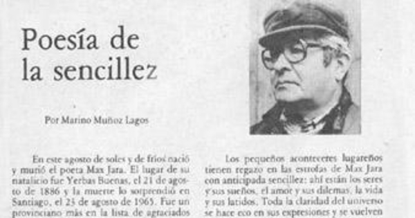 Poesía de la sencillez