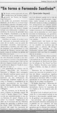 En torno a Fernando Santiván